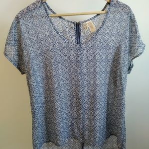 Japna sheer loose fitting top